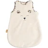 Image de Gigoteuse hiver naissance en sherpa et détails Léopard Beige
