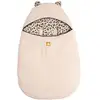 Image de Nid d'ange bébé 5 attaches en velours côtelé et gaze de coton Léopard Beige