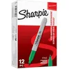 Image de Sharpie marqueurs permanents | pointe fine | vert | lot de 12