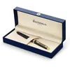 Image de Waterman Hémisphère stylo roller | noir mat avec attributs or fin 23K | pointe fine | encre noir | coffret cadeau