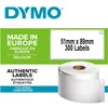Image de DYMO LabelWriter Étiquettes badge rendez-vous/nom Non-adhésif, 51mm x 89mm | Rouleau de 300 étiquettes pour imprimantes d'étiquettes LabelWriter, étiquettes DYMO authentiques fabriquées en Europe