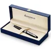 Image de Waterman Expert stylo bille | noir brillant avec attributs chromés | pointe moyenne | encre bleue | coffret cadeau