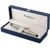 Image de Waterman Expert stylo plume | acier inoxydable avec attributs dorés à l'or fin 23 k | plume moyenne | coffret cadeau