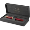 Image de Parker Sonnet stylo roller | rouge intense avec attributs or | pointe fine | encre noire | coffret cadeau