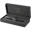 Image de Parker stylo roller Sonnet noir mat avec attributs palladium - pointe fine - encre noire - coffret cadeau