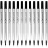 Image de Parker recharge pour rollerball | pointe moyenne | encre noire QUINK | Lot de 12