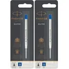 Image de Parker recharges pour stylo bille | pointe large | encre bleue QUINKflow | lot de 2