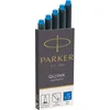Image de Parker cartouches d'encre pour stylo plume | longue | encre bleue effaçable QUINK | Lot de 10