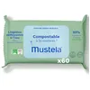 Image de Mustela - Lingettes Nettoyantes - Lingettes Bébé Compostables - Visage, Mains, Siège - 99% ingrédients d'origine naturelle - Fibres d'origine Végétales Compostables - Gamme Hygiène Bébé et Soin