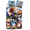 Image de Parure housse de couette enfant microfibre MY HERO ACADEMIA bleu 140x200 cm