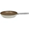 Image de ARTHUR MARTIN, Poêle 24 cm Grand Chef, Aluminium forgé, revêtement anti adhérent, poignées et anses en acier rivet, Tous feux dont induction, Compatible Lave Vaisselle, Crème