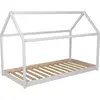 Image de PANDA Lit Cabane 90x190cm, blanc