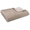 Image de Amadeus - Plaid Chevron Taupe 130 x 170 cm 143180 Beige Taille Unique