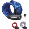 Image de Master Lock Unisex-Adult Cable Antivol Vélo (1,8 m Câble) (Clé) (Extérieur) (Couleur Aléatoire) 8212EURDPRO, Noir (coloré), 1.8 m Câble