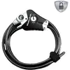 Image de Master Lock 8428EURDPRO Câble antivol noir fermeture à clé