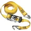 Image de Master Lock 3058EURDAT Sangle d'Arrimage avec Crochets J et Cliquet, Jaune, 4,5m x 35mm Sangle