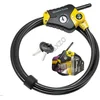 Image de Master Lock 8433EURD Câble de Sécurité avec Serrure à Clé, Noir, de 30 cm à 1,8 m