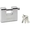 Image de Master Lock 680EURD Cadenas Rectangulaire en Zinc à Clé, Gris, 8 x 9,5 x 2,9 cm
