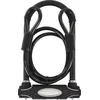 Image de Master Lock Antivol U avec Câble [A Clé] [Support de Vélo Universel] [Antivol Certifié] 8274EURDPRO - Idéal pour les Vélos, Vélos Electriques, VTT et autres, Medium + Câble