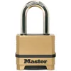 Image de Master Lock Cadenas haute sécurité [Combinaison] [Zinc] [Anse L] [Extérieur] M175EURDLF - idéal pour les espaces de rangement, les Remises, les Garages, les Remorques,