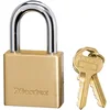 Image de Master Lock 575EURD Cadenas en laiton massif à clé idéal pour sécuriser portails, abris de jardin, 70 x 38 x 20 mm