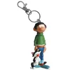 Image de Plastoy Gaston Lagaffe Porte-clés Gaston et son chat - Plastique - 14 cm