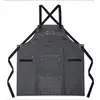 Image de Tablier en toile enduite et cuir noir Livoo