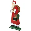 Image de PRESENT SIMPLE 5SUJ827RO Père Noël Bois Plastique Rouge 15.5x5x36.5 cm