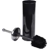 Image de douceur d'intérieur, Brosse WC (Diamètre 9,5 x 37 cm) Metalia Noir, Métal Uni