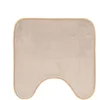 Image de douceur d'intérieur, Tapis Contour WC (45 x 45 cm) Vitamine Sdb Taupe, Microfibre Unie