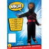 Image de RUBIES - Déguisement pour Enfants Ninja d'Entrée de Gamme - Taille 5-7 Ans - Costume pour Carnaval, Anniversaire - Top Avec Pantalon Et Ceinture Rouge "Shuriken", Cagoule