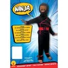 Image de RUBIES - Déguisement pour Enfants Ninja d'Entrée de Gamme - Taille 8-10 Ans - Costume Idéal pour Carnaval - Top Avec Pantalon Et Ceinture Rouge "Shuriken", Cagoule