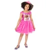 Image de Rubie's Robe Princesse Officielle pour Enfant Classique - Taille 5-6 Ans - Tutu Rose Imprimé - Parfait pour Halloween, Carnaval, Noël