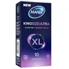 Image de Manix King Size Ultra: Boite de 10 Préservatifs pour Homme Grande Taille Xl   Plus larges, Plus Longs et Extra Fins pour un Confort Maximal/Diamètre 56mm