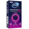 Image de Manix Sensation Max : Texture Perlée Stimulante pour Trois Fois Plus de Sensations/Boîte de 10 Préservatifs pour Homme en Latex Naturel Lubrifiés avec Réservoir