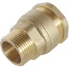 Image de SOMATHERM FOR YOU, Raccord laiton droit pour tube PE Ø25 mm - Mâle 3/4" - Sens unique de montage - Résistant jusqu'à 20 bars - Température de -10°C à +80°C - Garantie 5 ans