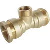 Image de SOMATHERM FOR YOU, Raccord Té Mâle 3/4" en laiton pour tube PE Ø25 mm - Triple raccordement à 90° - Pression 20 bars - Température -10° à +80°C - Étanchéité optimale - Garantie 5 ans