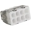 Image de BLM, Boîte de 50 Bornes à Insertion Directe Mini Connex 8 Entrées, Compatibilité Fils 0,2 à 2,5 mm², Tension 450V, Courant 24A, Longueur Dénudage 11mm, Couvercles Codés Couleur pour Identification