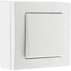 Image de Zenitech - Interrupteur Va & Vient 10A - Appareillage Électrique sans Vis Apparente - Compatible Moulures Standards - Fixation Facile - Normes NF et CE - Blanc - Prêt à Poser