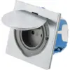 Image de Zenitech Prise de sol 16 A, 2 pôles + terre - Finition en aluminium brossé - Indice IP55 - Monoprise