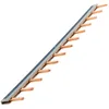 Image de Zenitech - Peigne de Raccordement Universel 13 Modules - Acier - Compatible Disjoncteurs à Connexion Automatique ou à Vis - Installation Rapide et Fiable - Conforme à la Norme CE - Noir/Blanc