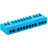 Image de Zenitech - Bornier de terre 12 modules - bleu
