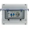 Image de Coffret électrique étanche IP65 8 modules équipé + accessoires - Zenitech