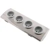 Image de Zenitech - Bloc 4 Prises 16A 2P+T à câbler - Gris