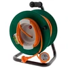 Image de Zenitech Enrouleur Secteur Sans Prise 2x1,5 mm² 25 mètres avec Pied Métal et Coupe-Circuit pour Outillage Électrique