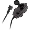 Image de Zenitech - Boîtier de Dérivation 4 Prises IP44 - Noir - Câble 3G 1,5mm² H07RN-F - Longueur 5m - Certifié NF - Sécurité enfant - Pour Usage Extérieur - Étanche et Robuste Pour Projets Extérieurs