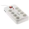Image de Parafoudre 8 Prises + Interrupteur + téléphone RJ11 - Zenitech