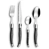 Image de LOU LAGUIOLE Tradition Service 48 couverts en Inox Pour 12 personnes, Gris