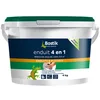 Image de BOSTIK Enduit Mural 4 en 1 Pâte   Rebouche, Egalise, Lisse, Colle   Intérieur/Extérieur   Couleur : Blanc   Pot de 4kg
