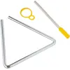 Image de Fuzeau - Triangle En Métal Ø 13 Cm Avec Batte Et Maneton - Percussion Cristalline Pour Éveil Musique - Sons Scintillants - Apprentissage Instrument Simple Pour Enfants Dès 3 Ans - Réf. 8267